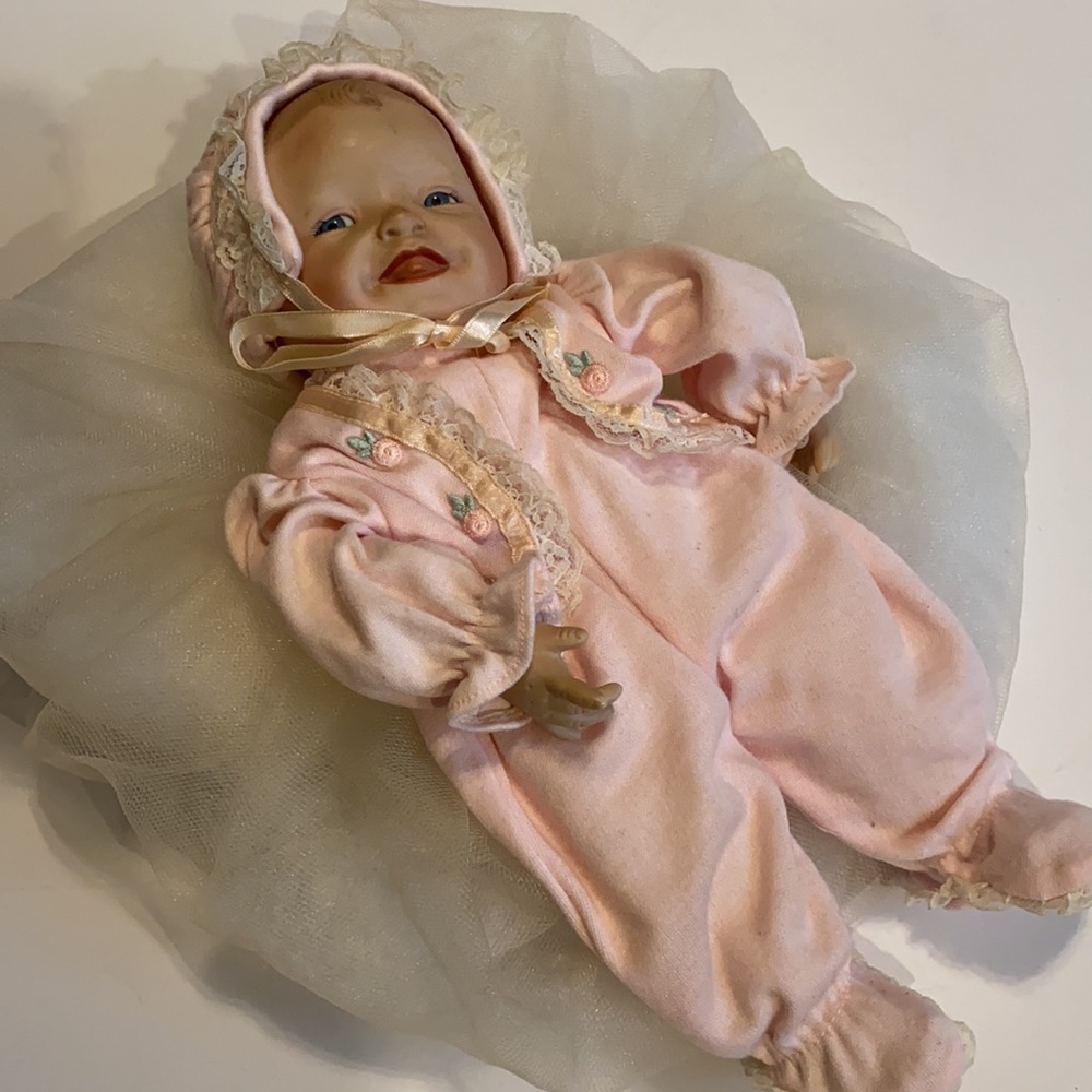 Ashton Drake Meagan Rose 1993 Collectable Porcelain Doll 12” Vintage (e) - Picture 2 of 11